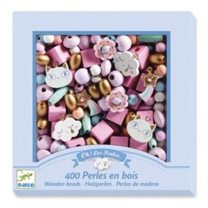 Design By Djeco Arte y Manualidades Crea tus joyas: Rainbow Wooden Beads DJ09823