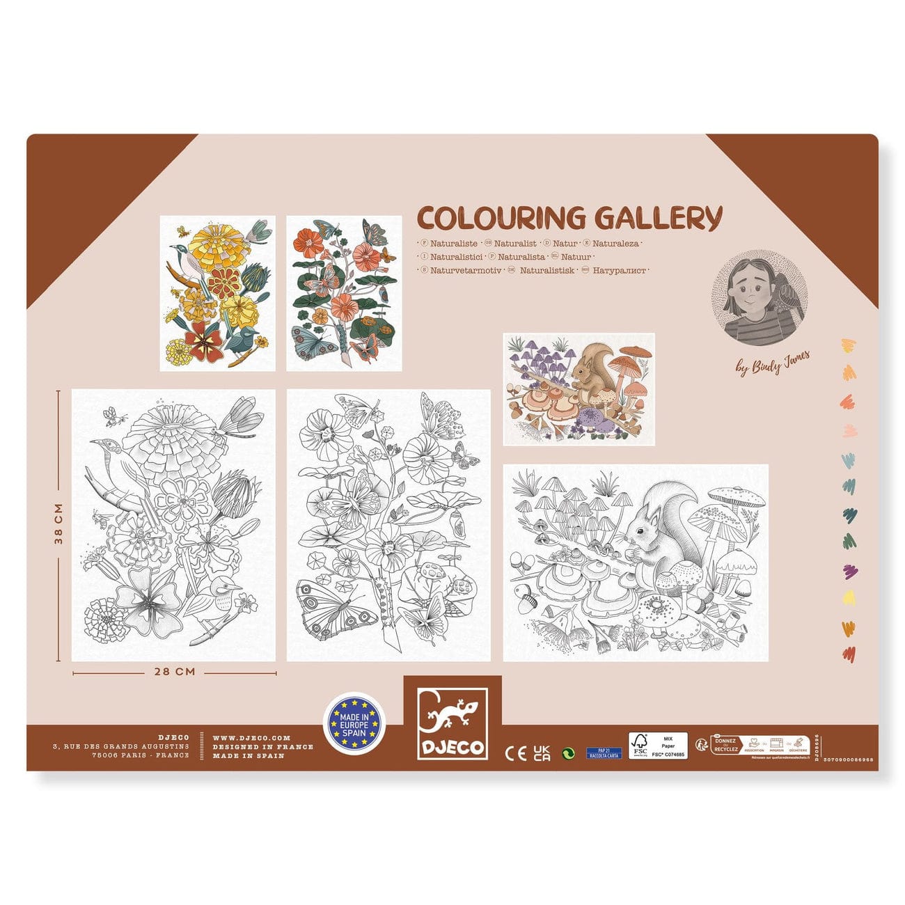 Design By Djeco Arte y Manualidades Dibujos para colorear naturaleza