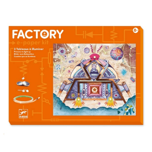 Design By Djeco Arte y Manualidades Kit de papel electrónico Odyssey Factory DJ09310