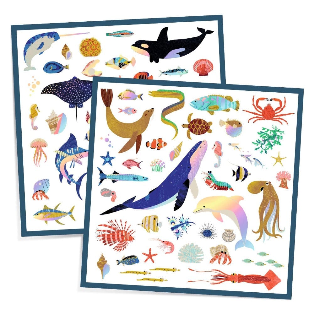 Design By Djeco Arte y Manualidades Set 160 Stickers océano