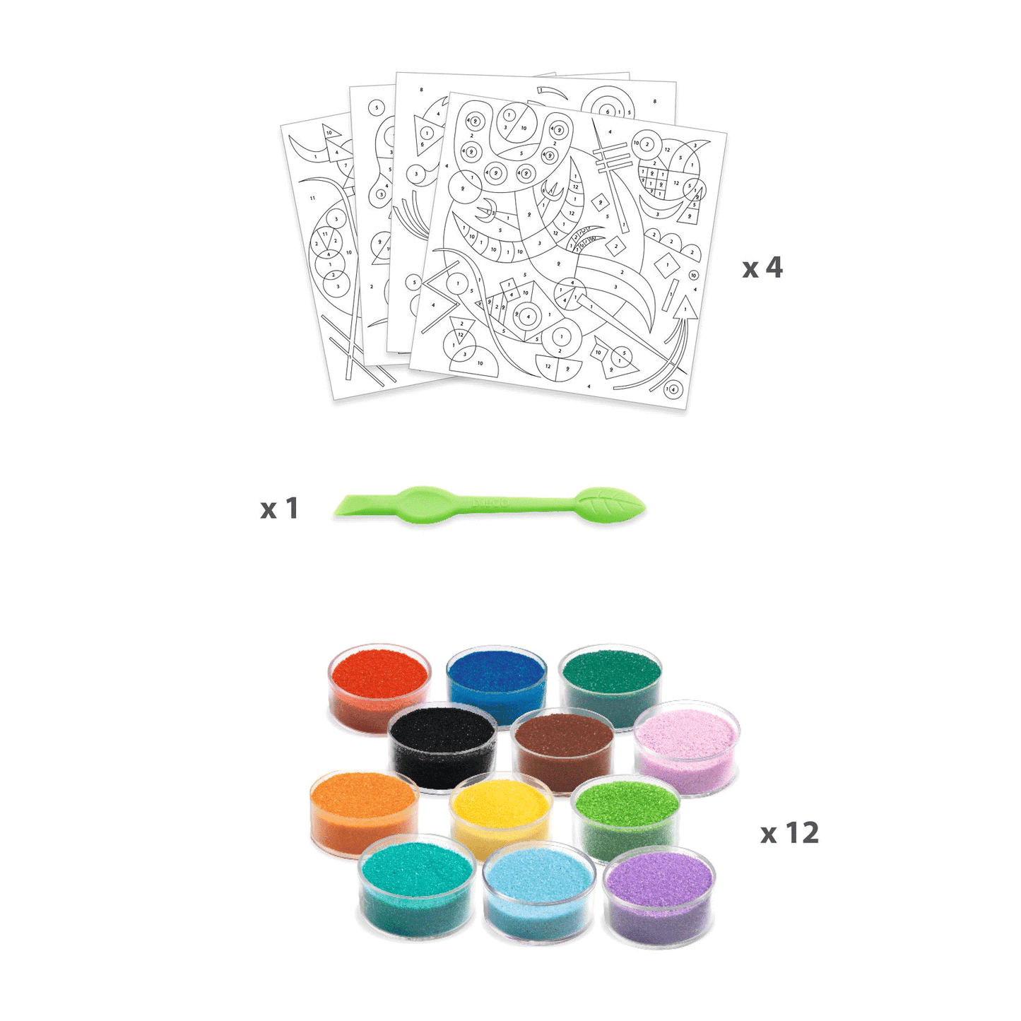 Design By Djeco Arte y Manualidades Set para colorear con arena