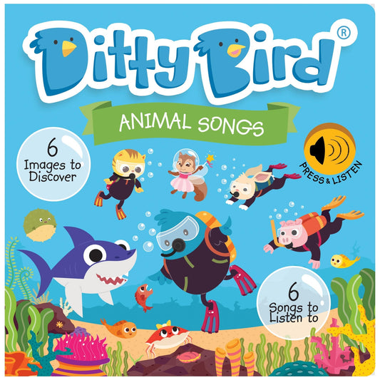 Ditty Bird Libros Libro Interactivo Musical Animal Songs DI017