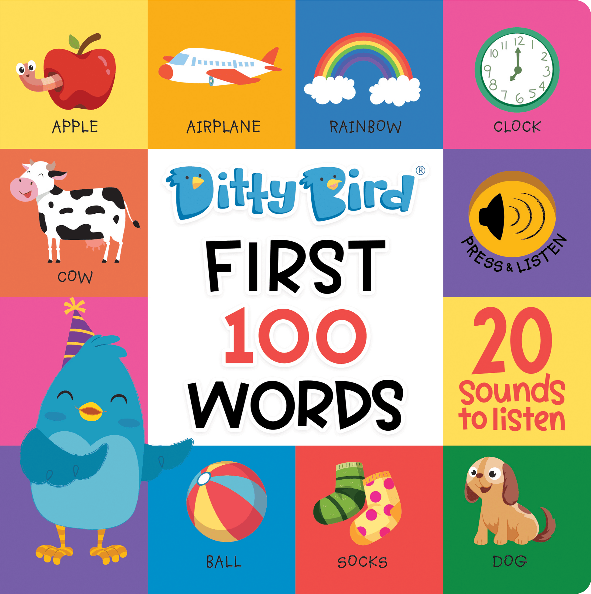Ditty Bird Libros Libro Interactivo Musical First 100 Words DI027