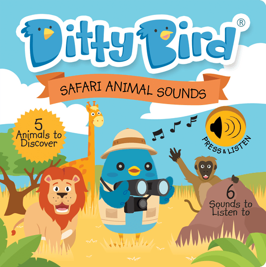 Ditty Bird Libros Libro Interactivo Musical Safari Animal Sounds DI008