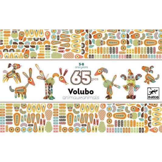 DJECO Bloques y Construcción +5 Juego Volubo Animals DJ05630
