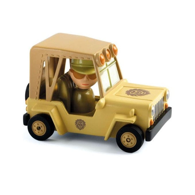 DJECO Figuras de colección Autos locos - León safari DJ05480