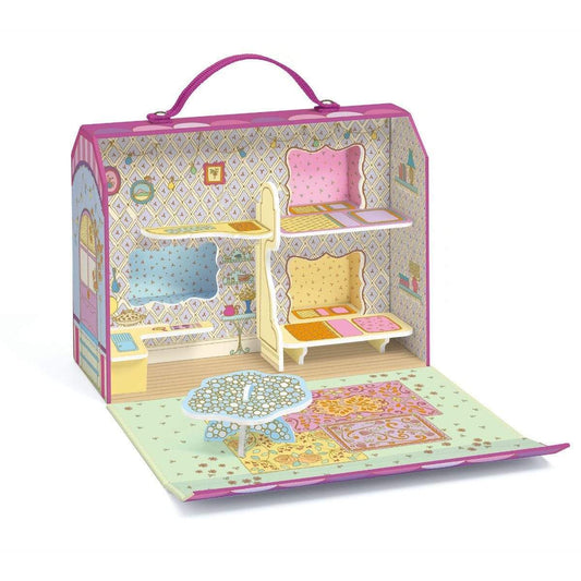 DJECO Figuras de colección Figura y casa Coleccionable Bluchka & Indie house Tinyly DJ06952