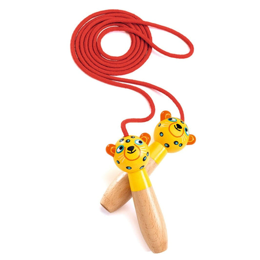 DJECO Juegos de Exterior Cuerda Para Saltar Leopardo DJ02058