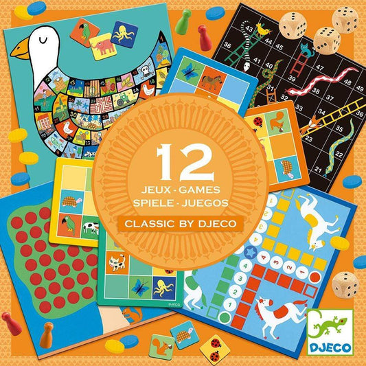 DJECO Juegos de mesa +5 Juegos de Mesa Classic Box 4+ DJ05218