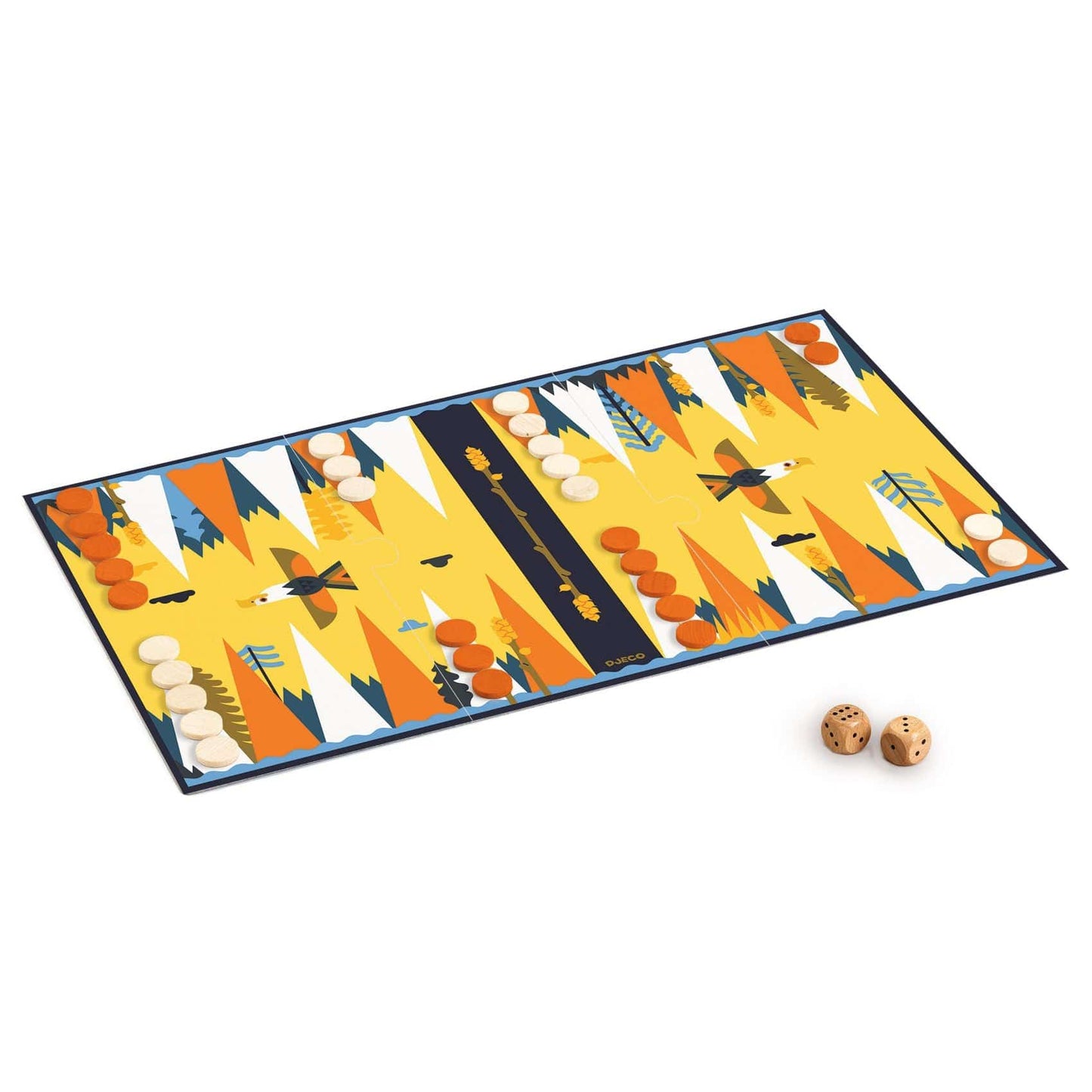 DJECO Juegos de mesa Juego Clásico Backgammon DJ05235