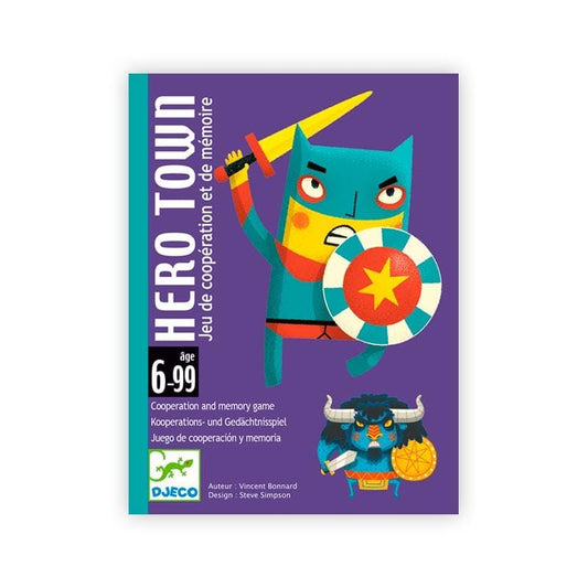 DJECO Juegos de mesa Juego de cartas Hero town