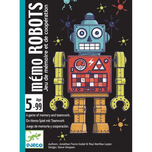 DJECO Juegos de mesa Juego de Cartas Robots DJ05097