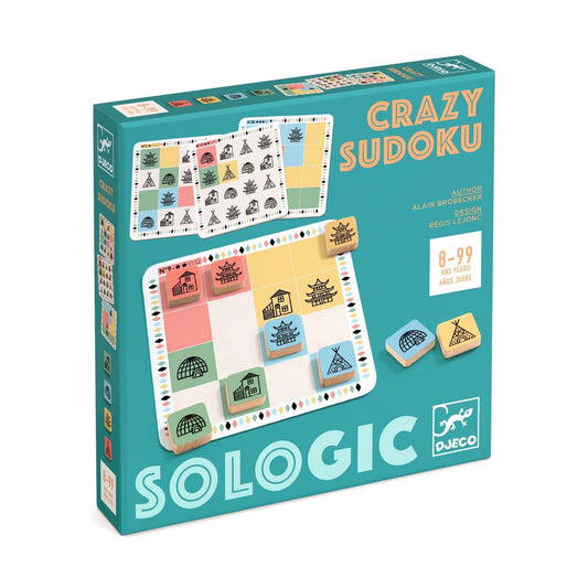 DJECO Juegos de mesa Juego de lógica Crazy Sudoku DJ08488