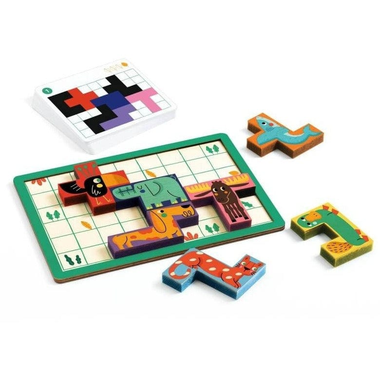 DJECO Puzzles y encajes Juego de Lógica Pentanimo DJ08578