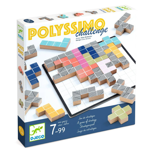 DJECO Puzzles y encajes Juego de táctica Polyssimo Challenge DJ08493