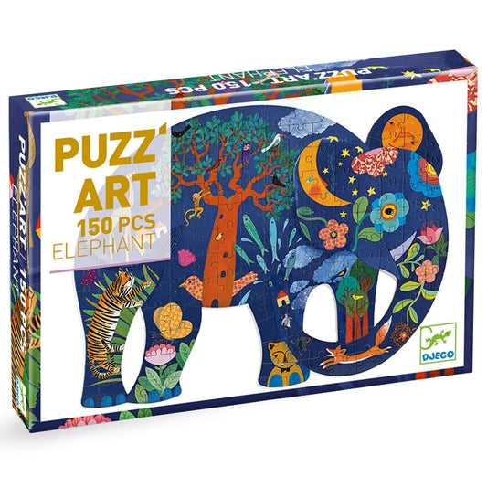 DJECO Puzzles y encajes Puzzle Art Elefante 150 piezas DJ07652