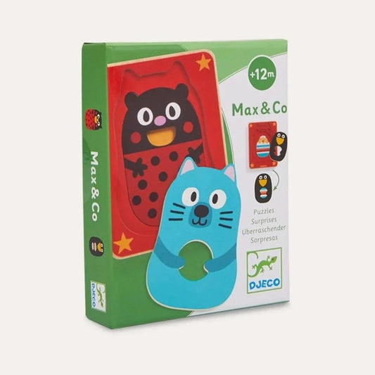 DJECO Puzzles y encajes Puzzle de madera Max & Co DJ01476
