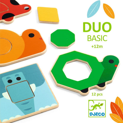 DJECO Puzzles y encajes Puzzle Duo Basic DJ06216