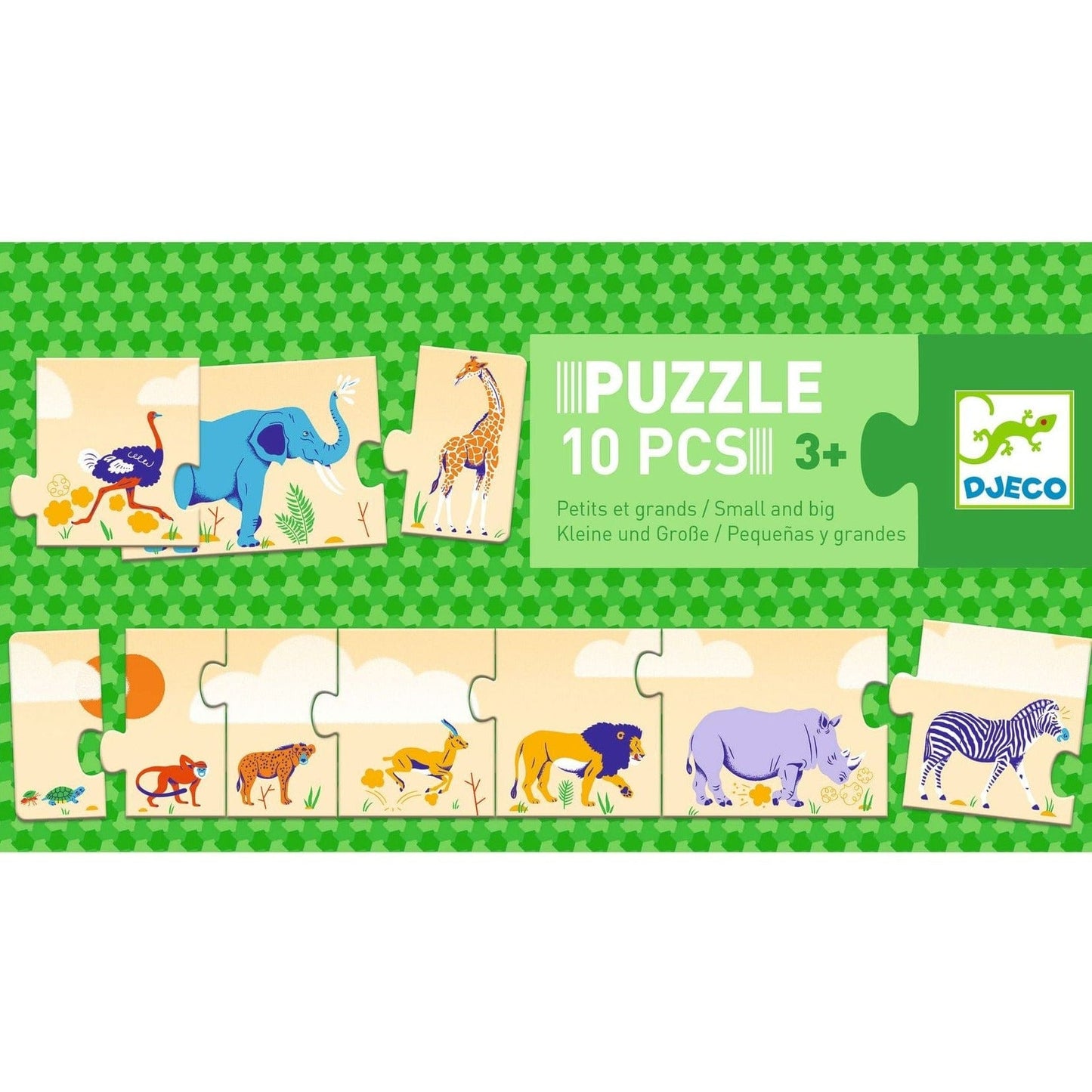 DJECO Puzzles y encajes Puzzle Duo Pequeño y Grande DJ08189