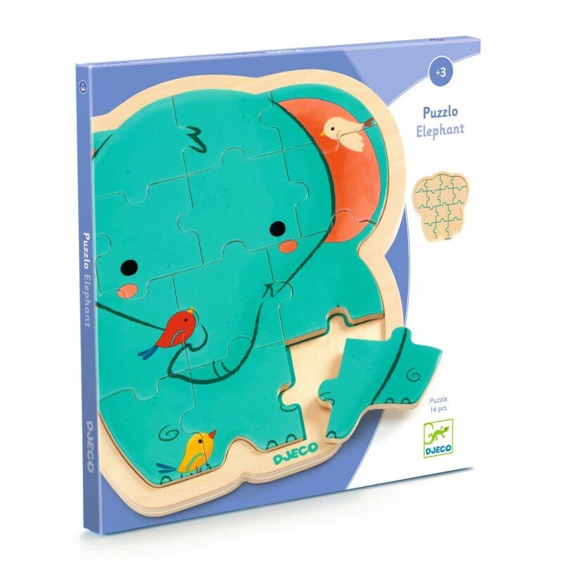 DJECO Puzzles y encajes Puzzle Elefante