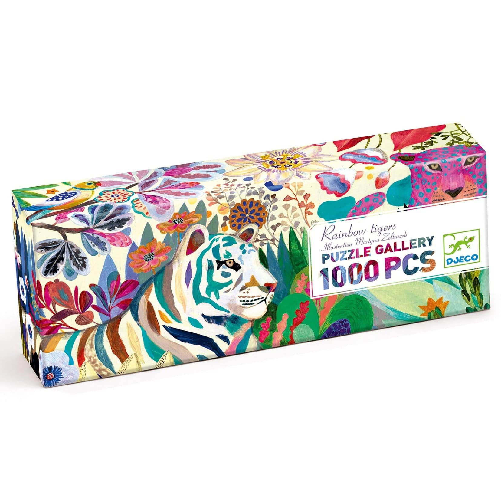 DJECO Puzzles y encajes Puzzle Tigres Arcoiris 1000 piezas DJ07647