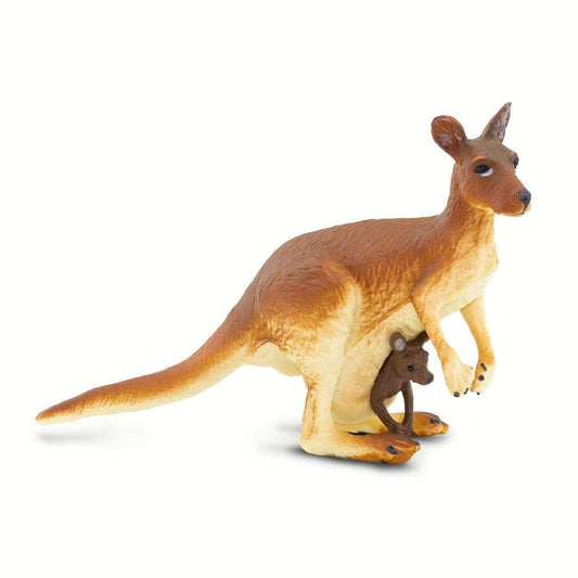 SAFARI Animales y Dinosaurios Coleccionables Canguro con bebé Coleccionable SA292029