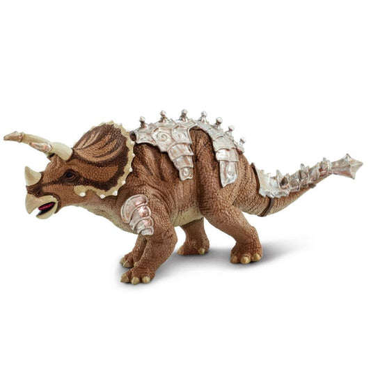 SAFARI Animales y Dinosaurios Coleccionables Triceratops con armadura SA100733